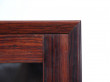 Mid-Century Modern Danish vitrine bookcase in Rio rosewood