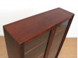 Mid-Century Modern Danish vitrine bookcase in Rio rosewood