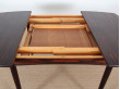 Table scandinave carrée en palissandre de Rio 4/10 pers