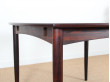 Table scandinave carrée en palissandre de Rio 4/10 pers