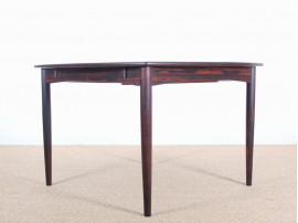 Table scandinave carrée en palissandre de Rio 4/10 pers