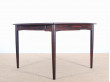 Scandinavian dining table in Rio rosewood (4/10 seats)