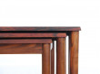 Mid-Century Modern Danish nesting tables in Rio rosewood