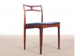 Mid-Century Modern Danish  set  of 4 dining chairs in Rio rosewood  by Johannes Andersen