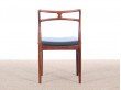 Mid-Century Modern Danish  set  of 4 dining chairs in Rio rosewood  by Johannes Andersen