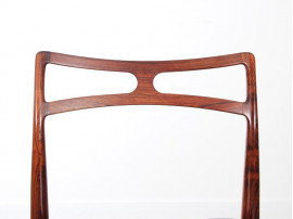 Mid-Century Modern Danish  set  of 4 dining chairs in Rio rosewood  by Johannes Andersen