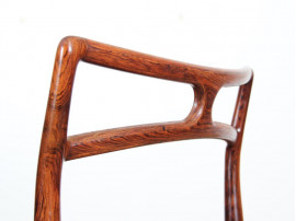 Mid-Century Modern Danish  set  of 4 dining chairs in Rio rosewood  by Johannes Andersen