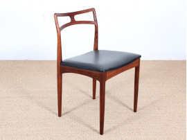 Mid-Century Modern Danish  set  of 4 dining chairs in Rio rosewood  by Johannes Andersen