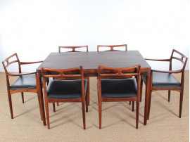 Mid-Century Modern Danish  set  of 4 dining chairs in Rio rosewood  by Johannes Andersen