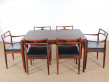 Mid-Century Modern Danish  set  of 4 dining chairs in Rio rosewood  by Johannes Andersen