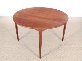 Table de repas scandinave extensible en teck 4/8 pers.