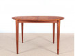 Table de repas scandinave extensible en teck 4/8 pers.