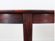 Scandinavian round dining table in Rio rosewood