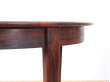 Scandinavian round dining table in Rio rosewood