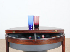 Bar table basse scandinave en palissandre de Rio