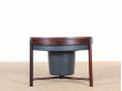 Bar table basse scandinave en palissandre de Rio