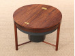 Bar table basse scandinave en palissandre de Rio