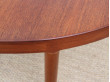 Grande table scandinave ovale en teck 6/12 pers