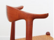 Cow horn chair in teak by Hans Wegner for Johannes hansen