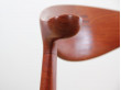 Cow horn chair in teak by Hans Wegner for Johannes hansen