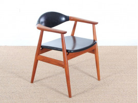 Danish mid-century modern pair in teak by Erik Kirkegaard