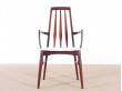 Pair of scandinavian mahogany armchair model Eva