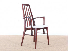 Pair of scandinavian mahogany armchair model Eva