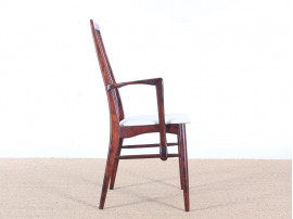 Pair of scandinavian mahogany armchair model Eva