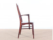 Pair of scandinavian mahogany armchair model Eva