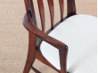 Pair of scandinavian mahogany armchair model Eva