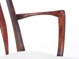 Pair of scandinavian mahogany armchair model Eva
