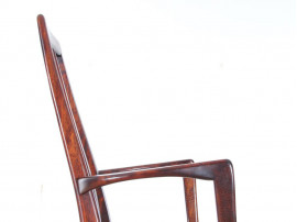 Pair of scandinavian mahogany armchair model Eva