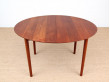 Danish mid-century modern dining table in solid teak 