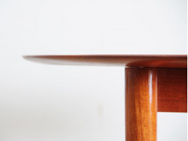 Danish mid-century modern dining table in solid teak 