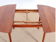 Danish mid-century modern dining table in solid teak 