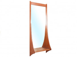 Scandinavian mirror in teak