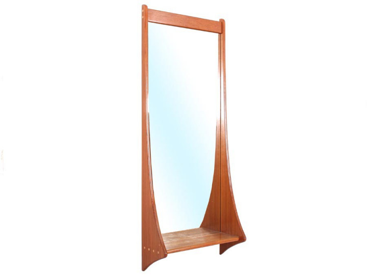 Miroir scandinave en teck