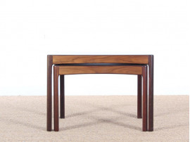 Danish mid-century modern nesting tables in  rosewood