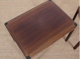 Danish mid-century modern nesting tables in  rosewood