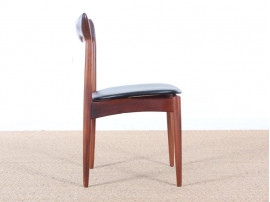 Set of 4 scandinavian chairs in teak designed by Henry Walter Klein