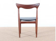 Set of 4 scandinavian chairs in teak designed by Henry Walter Klein