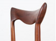 Set of 4 scandinavian chairs in teak designed by Henry Walter Klein