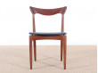 Set of 4 scandinavian chairs in teak designed by Henry Walter Klein