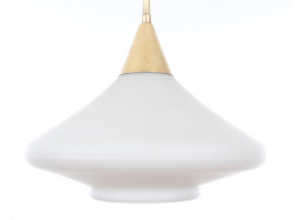 Suspension scandinave en opale et laiton