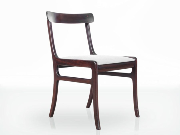 Set of 6 Ole Wanscher mahogany Dining Chairs "Rungstedlund"