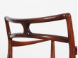 Mid-Century Modern Danish  set  of 4 dining chairs in Rio rosewood  by Johannes Andersen