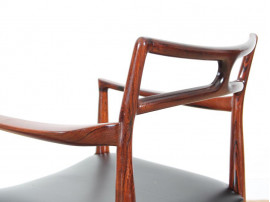 Mid-Century Modern Danish  set  of 4 dining chairs in Rio rosewood  by Johannes Andersen