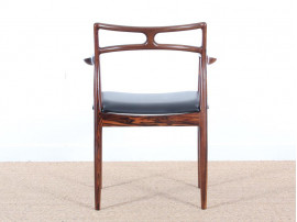 Mid-Century Modern Danish  set  of 4 dining chairs in Rio rosewood  by Johannes Andersen