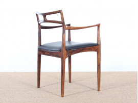 Mid-Century Modern Danish  set  of 4 dining chairs in Rio rosewood  by Johannes Andersen