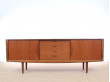 Long Scandinavian sideboard in teak by Johannes Ansersen